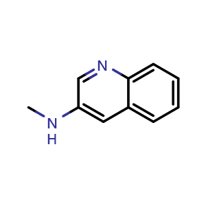 Chemical structure of N-methylquinolin-3-amine , CAS 343330-71-2, AChemBlock X208531