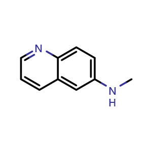 Chemical structure of N-methylquinolin-6-amine , CAS 83407-38-9, AChemBlock X208532