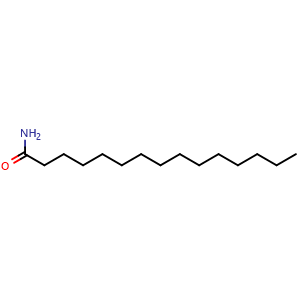 Chemical structure of Pentadecanamide , CAS 3843-51-4, AChemBlock X208558