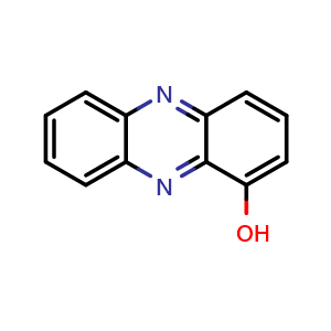 Chemical structure of phenazin-1-ol , CAS 528-71-2, AChemBlock X208562