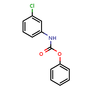 Chemical structure of phenyl N-(3-chlorophenyl)carbamate , CAS 50699-50-8, AChemBlock X208566