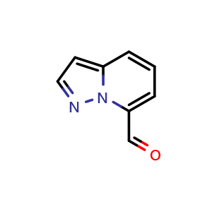 Chemical structure of pyrazolo[1,5-a]pyridine-7-carbaldehyde , CAS 362661-83-4, AChemBlock X208598