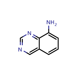 Chemical structure of Quinazolin-8-amine , CAS 101421-74-3, AChemBlock X208605