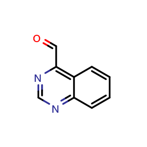 Chemical structure of quinazoline-4-carbaldehyde , CAS 933747-26-3, AChemBlock X208606