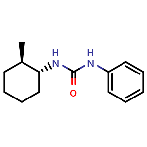 Chemical structure of rel-1-((1R,2R)-2-methylcyclohexyl)-3-phenylurea , CAS 19123-21-8, AChemBlock X208617