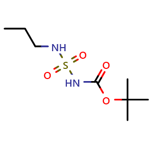 Chemical structure of tert-butyl (N-propylsulfamoyl)carbamate , CAS 1393813-40-5, AChemBlock X208682