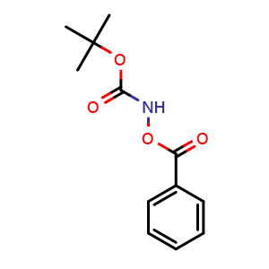 Chemical structure of tert-Butyl benzoyloxycarbamate , CAS 105340-85-0, AChemBlock X208773