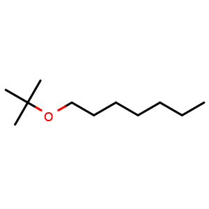 Chemical structure of tert-Butyl n-heptyl ether , CAS 78972-97-1, AChemBlock X208806