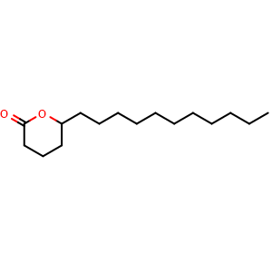 Chemical structure of tetrahydro-6-undecyl-2H-Pyran-2-one , CAS 7370-44-7, AChemBlock X208815