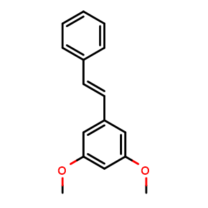 Chemical structure of trans-3,5-Dimethoxystilbene , CAS 21956-56-9, AChemBlock X208831