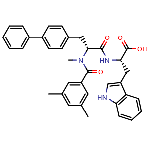 ((R)-3-([1,1'-biphenyl]-4-yl)-2-(N,3,5-trimethylbenzamido)propanoyl)-L-tryptophan