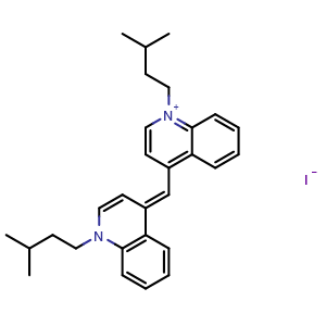 (E)-1-Isopentyl-4-[[1-isopentylquinolin-4(1H)-ylidene]methyl]quinolin-1-ium Iodide