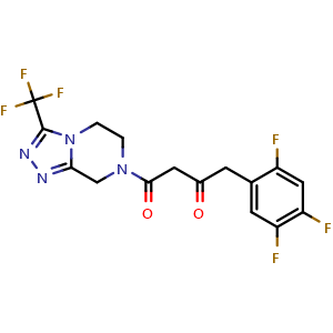 1-(3-(Trifluoromethyl)-5,6-dihydro-[1,2,4]triazolo[4,3-a]pyrazin-7(8H)-yl)-4-(2,4,5-trifluorophenyl)butane-1,3-dione