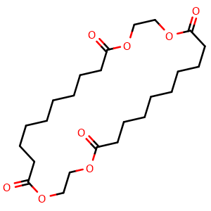 Chemical structure of 1,4,15,18-Tetraoxacyclooctacosane-5,14,19,28-tetrone , CAS 74783-03-2, AChemBlock X208991