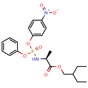 2-ethylbutyl ((4-nitrophenoxy)(phenoxy)phosphoryl)-L-alaninate