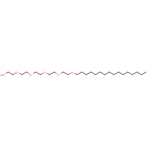 Chemical structure of 3,6,9,12,15-pentaoxahentriacontan-1-ol , CAS 4478-97-1, AChemBlock X209115