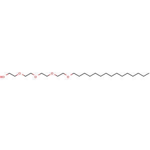 Chemical structure of 3,6,9,12-Tetraoxaheptacosan-1-ol , CAS 92669-05-1, AChemBlock X209116