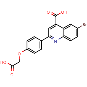 6-bromo-2-[4-(carboxymethoxy)phenyl]quinoline-4-carboxylic acid