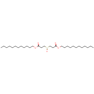 Chemical structure of didodecyl 3,3'-sulphinylbispropionate , CAS 17243-14-0, AChemBlock X209246