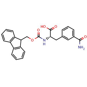Chemical structure of Fmoc-L-3-Carbamoylphe , CAS 959573-22-9, AChemBlock X209262