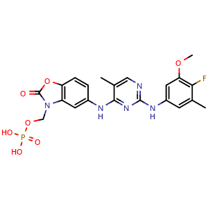 Chemical structure of Fosifidancitinib , CAS 1237168-58-9, AChemBlock X209264