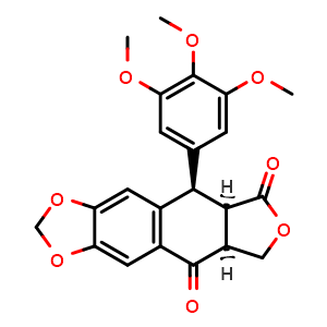 Chemical structure of Isopicropodophyllone , CAS 60660-50-6, AChemBlock X209270