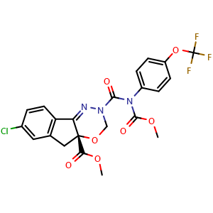 Chemical structure of (R)-Indoxacarb , CAS 185608-75-7, AChemBlock X209281