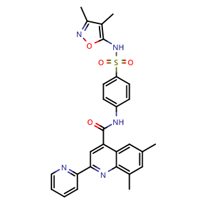 N-(4-(N-(3,4-dimethylisoxazol-5-yl)sulfamoyl)phenyl)-6,8-dimethyl-2-(pyridin-2-yl)quinoline-4-carboxamide