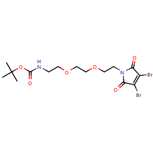 tert-butyl N-[2-[2-[2-(3,4-dibromo-2,5-dioxo-pyrrol-1-yl)ethoxy]ethoxy]ethyl]carbamate