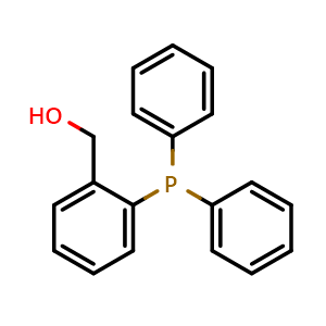 Chemical structure of (2-Diphenylphosphanyl-phenyl)-methanol , CAS 81073-06-5, AChemBlock X209439