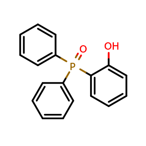 Chemical structure of (2-hydroxyphenyl)diphenylphosphine oxide , CAS 16522-52-4, AChemBlock X209441