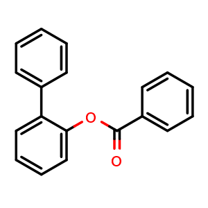Chemical structure of (2-phenylphenyl) benzoate , CAS 5449-49-0, AChemBlock X209446