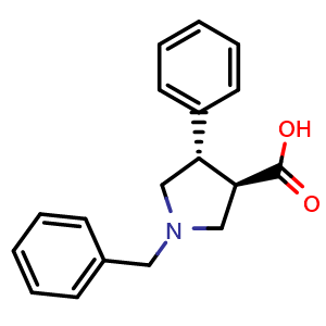 (3R,4S)-1-Benzyl-4-phenylpyrrolidine-3-carboxylic acid