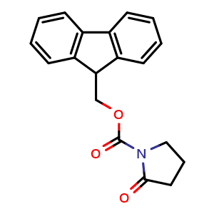 Chemical structure of (9H-Fluoren-9-Yl)methyl 2-Oxopyrrolidine-1-Carboxylate , CAS 208519-92-0, AChemBlock X209532