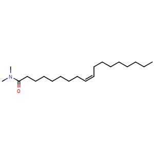Chemical structure of (Z)-N,N-dimethyl-9-octadecenamide , CAS 2664-42-8, AChemBlock X209616