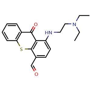 1-((2-(diethylamino)ethyl)amino)-9-oxo-9H-thioxanthene-4-carbaldehyde