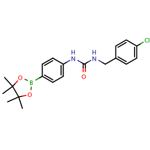 1-(4-Chlorobenzyl)-3-(4-(4,4,5,5-tetramethyl-1,3,2-dioxaborolan-2-yl)phenyl)urea