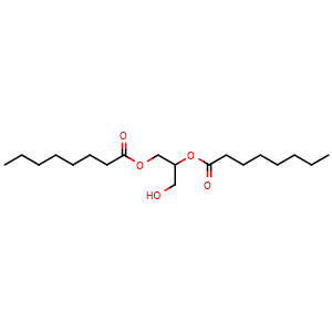 Chemical structure of 1,3-Dioctanoin , CAS 1429-66-9, AChemBlock X209752