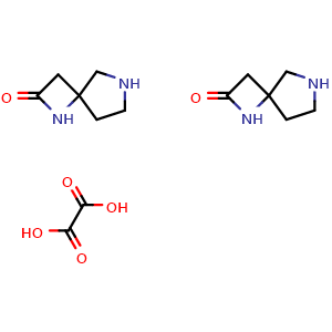 Chemical structure of 1,6-diazaspiro[3.4]octan-2-one hemioxalate , AChemBlock X209764
