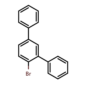Chemical structure of 1-bromo-2,4-diphenyl-benzene , CAS 60631-83-6, AChemBlock X209827