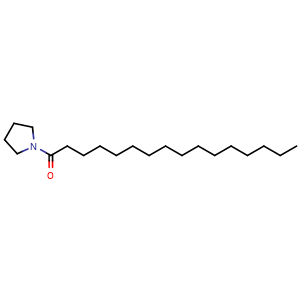 Chemical structure of 1-hexadecanoylpyrrolidine , CAS 70974-48-0, AChemBlock X209850