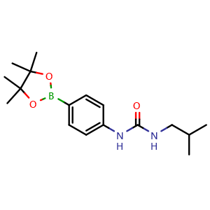 1-Isobutyl-3-(4-(4,4,5,5-tetramethyl-1,3,2-dioxaborolan-2-yl)phenyl)urea