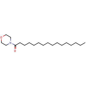 Chemical structure of 1-morpholinohexadecan-1-one , CAS 5299-68-3, AChemBlock X209866
