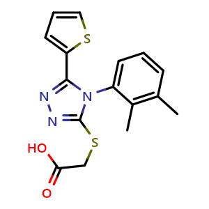 2-((4-(2,3-dimethylphenyl)-5-(thiophen-2-yl)-4H-1,2,4-triazol-3-yl)thio)acetic acid