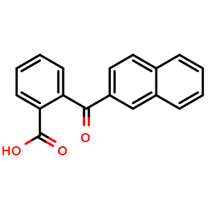 Chemical structure of 2-(2-naphthoyl)benzoic acid , CAS 38119-03-8, AChemBlock X209913