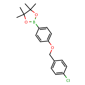 2-(4-((4-chlorobenzyl)oxy)phenyl)-4,4,5,5-tetramethyl-1,3,2-dioxaborolane