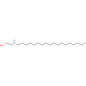Chemical structure of 2-(octadecylamino)ethan-1-ol , CAS 31314-15-5, AChemBlock X209973