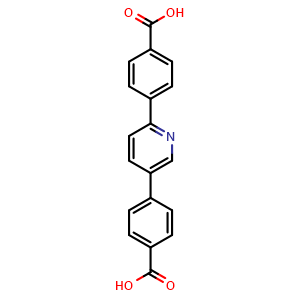Chemical structure of 2,5-Bis(4-carboxyphenyl)pyridine , CAS 1800425-09-5, AChemBlock X210026
