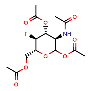 2-Acetamido-1,3,6-tri-O-acetyl-2,4-dideoxy-4-fluoro-D-glucopyranose