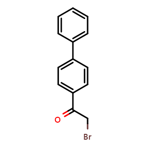 Chemical structure of 2-Bromo-4'-phenylacetophenone , CAS 135-73-9, AChemBlock X210092